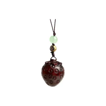 Is Here Pterocarpus Wooden Pendant Unisex