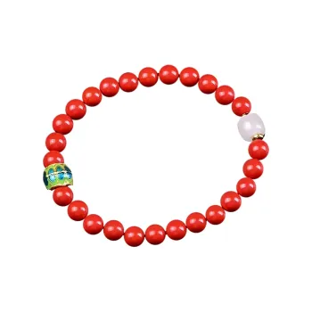 Stone On The Line Cinnabar Bracelets Women's