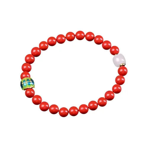 Stone On The Line Cinnabar Bracelets Women's
