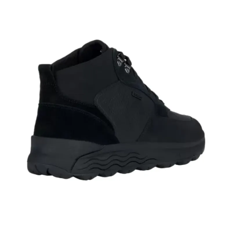 GEOX Spherica 4x4 Ab Anti-Slip Wear-Resistant Mid-Top Casual Shoes Men's Black-3