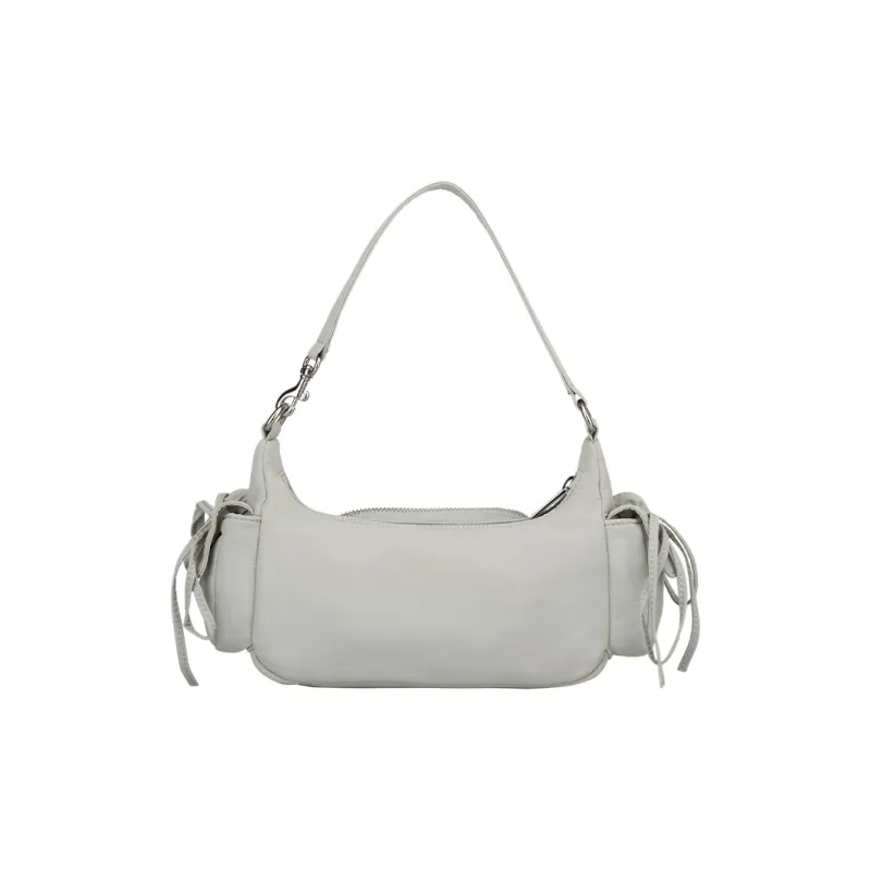 Kappa Nylon Hobo Textured Shoulder Bag, Handbag, Shoulder Bag Regular Women's Bellflower Gray-2