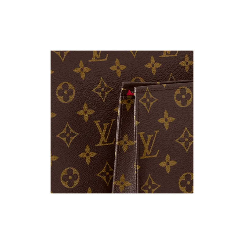 LOUIS VUITTON Trio Coated Canvas Men's 3-in-1 Clutch Men's Brown-4