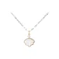 "Love You for A Lifetime Necklace[Carved Floral Chain]Gold"