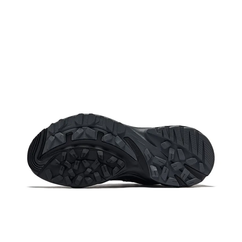 Erke Shadowing Cushioning Support Slip Resistant Low Top Casual Shoes Women's Jet Black Carbon Gray-3