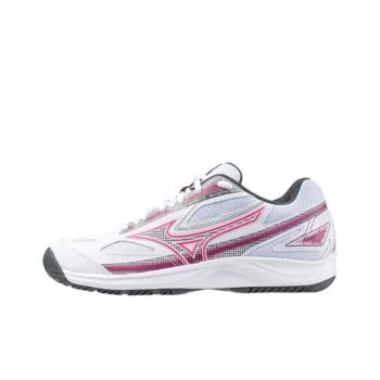 Mizuno Anti Slip Wear Resistant Low Top Tennis Shoes Women's White