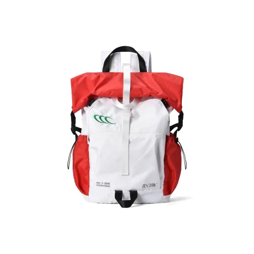 COEXISTENCE Polyester Backpack Unisex Color Block Patchwork