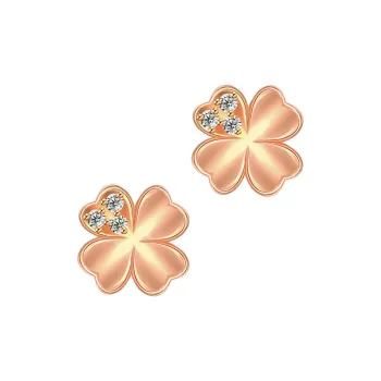 IS YOU 18K Gold Stud Earrings Women's