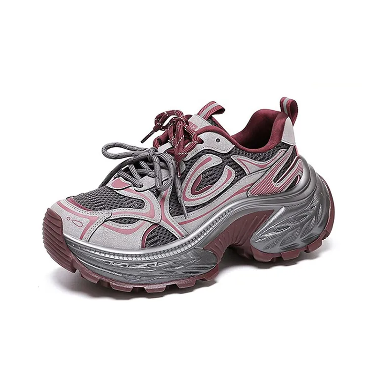 WOOS BOBO Breathable, Supportive, Lightweight, Height Increasing, Thermal Chunky Sneakers Women's-6