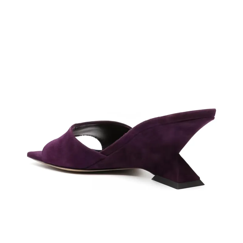The Attico Cheope Suede Mules-3