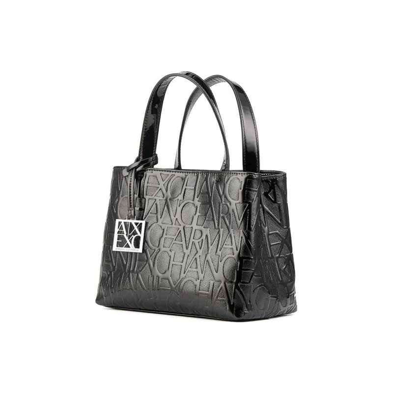 ARMANI EXCHANGEAE PU Bucket Bag, Shoulder Bag, Crossbody Bag, Handbag Women's Black-1
