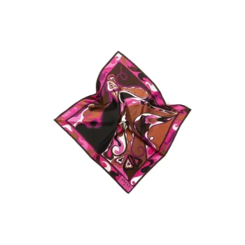 EMILIO PUCCI Small Orchidee print Silk Scarf