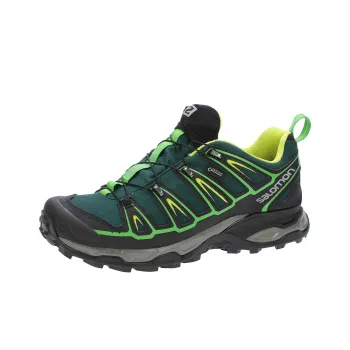 SALOMON X Ultra 2 Anti-Slip Wear-Resistant Low-Top Trekking Shoes Men's Green Black