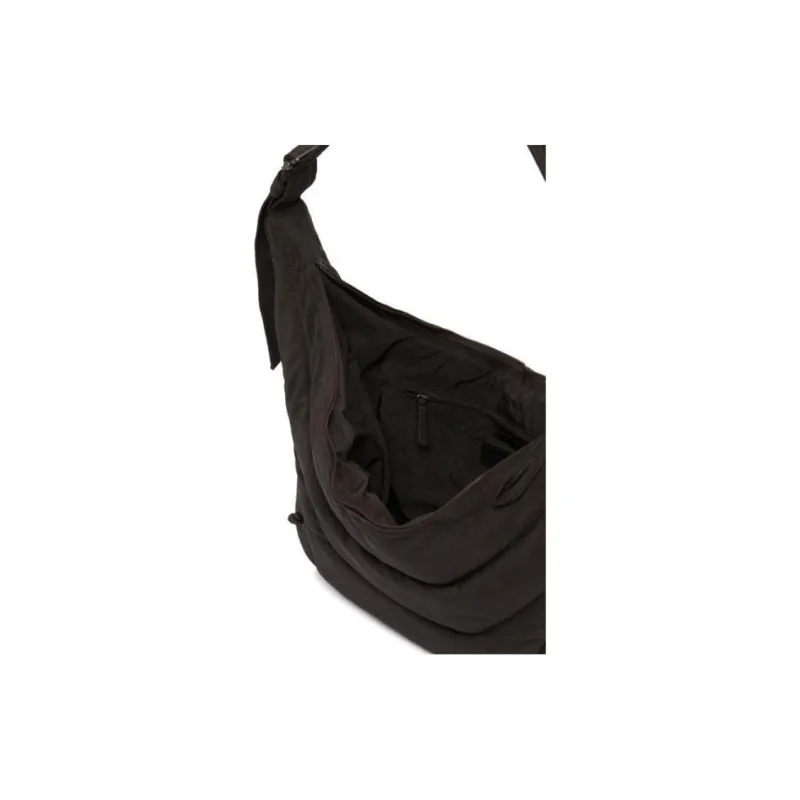 Lemaire Nylon Shoulder Bag Medium Size Men's Dark Chocolate-4