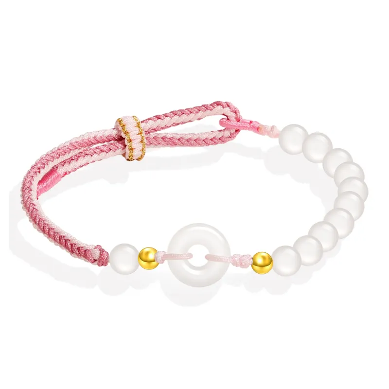 Lao Feng Xiang Hetian Jade Bracelets White Jade/Pale Greenish White Jade Women's-0