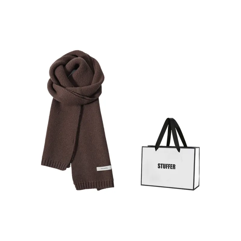 STUFFER 100% Sheep Wool Knit Scarves Unisex-33