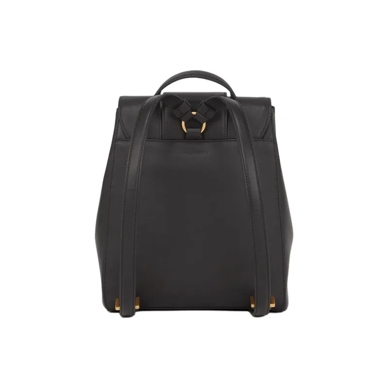KARL LAGERFELD K/SIGNATURE Cow Leather Backpack Women's Black-1