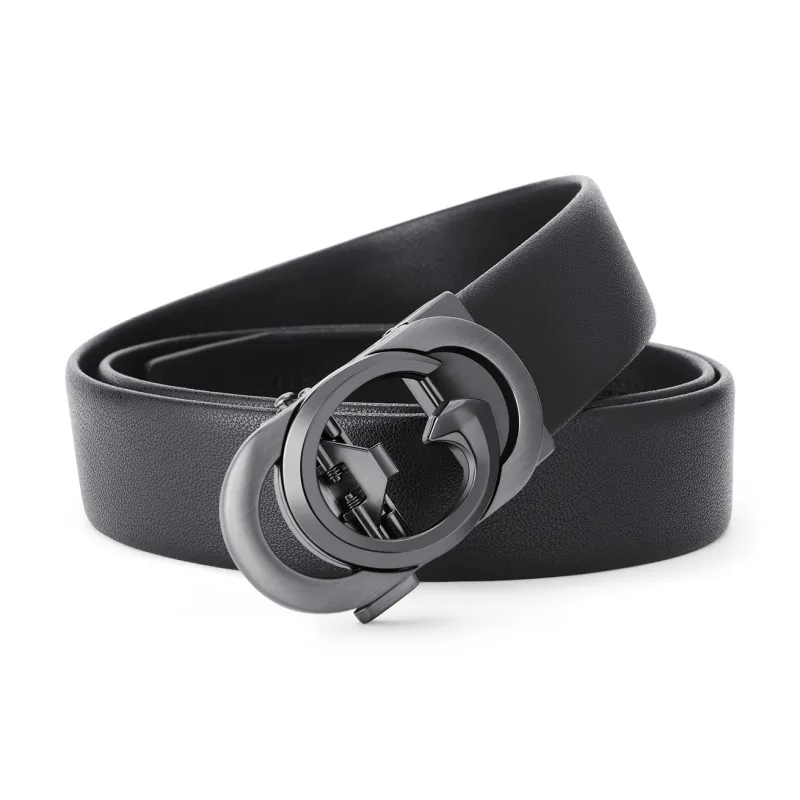SEPTWOLVES Split Cow Leather Leather Belts Men's Width 3.5CM-1