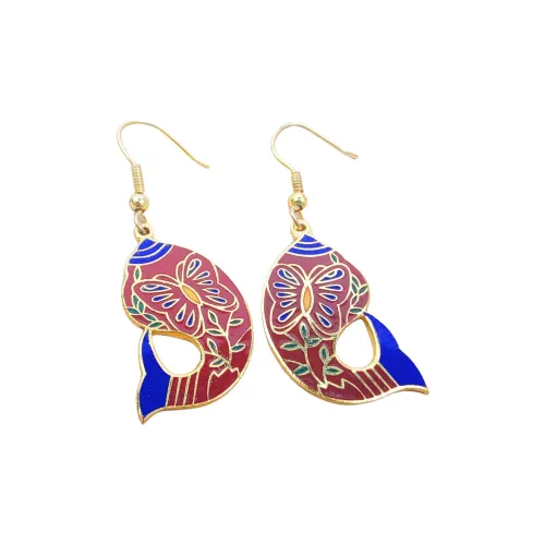 HONGQIAO Enamel Earrings Women's