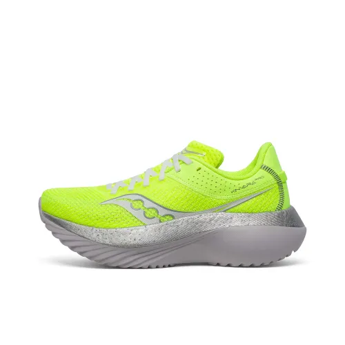 Saucony Kinvara Pro Slip Resistant Breathable Low Top Training Running Shoes Women's Lemon