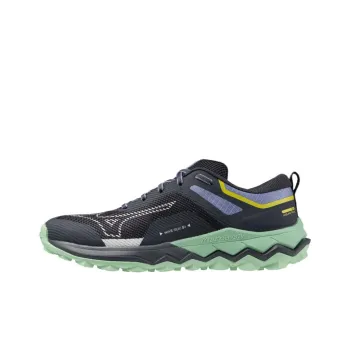 Mizuno WAVE IBUKI 4 Anti Slip Wear Resistant Low Top Trail Running Shoes Women's Black Green