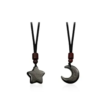 Chongqing Gold Store Obsidian Necklaces Unisex