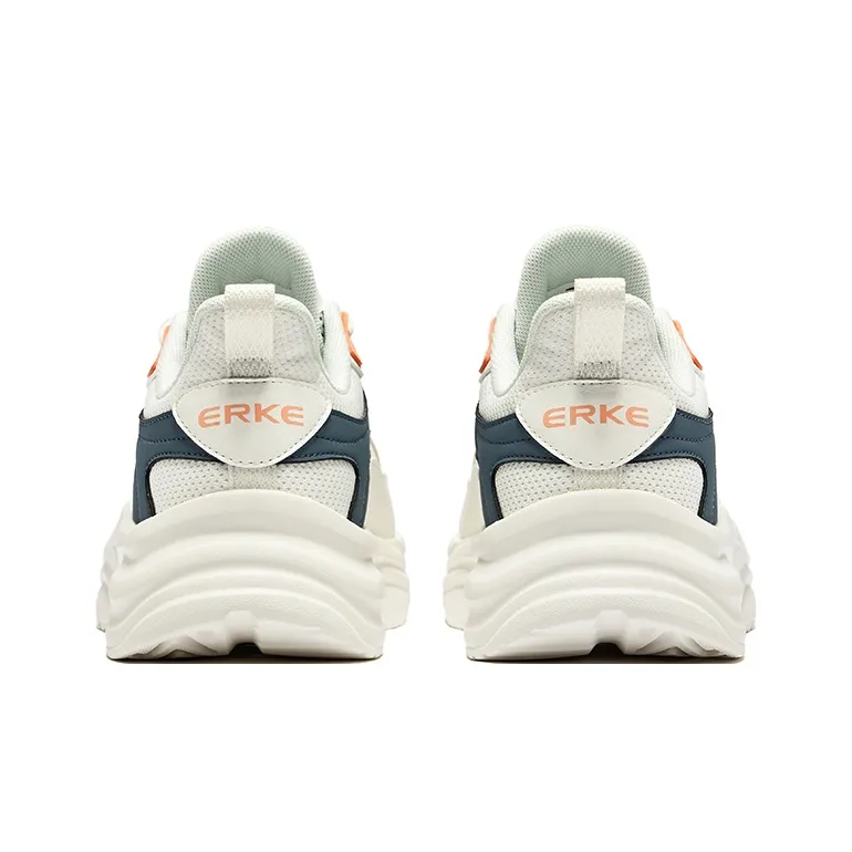 Erke Chip Encounter 2.0 Wear Resistant Slip Resistant Low Top Casual Shoes Men's Microcrystal White Vintage Gray Blue-4