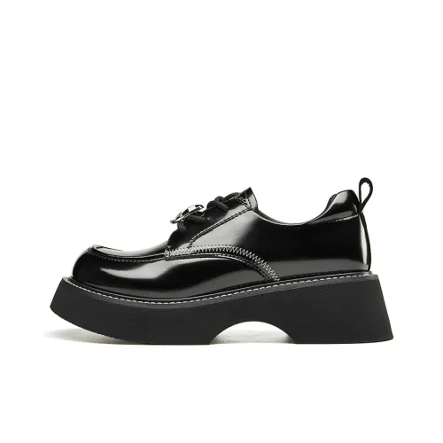 KANGNAI Loafers Women's Black/Apricot