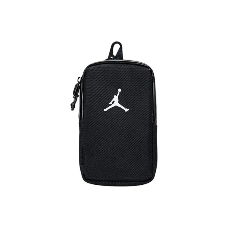 Jordan Polyester 2 in 1 HOBO One Shoulder Crossbody Basketball Bag Regular Unisex Jet Black-2
