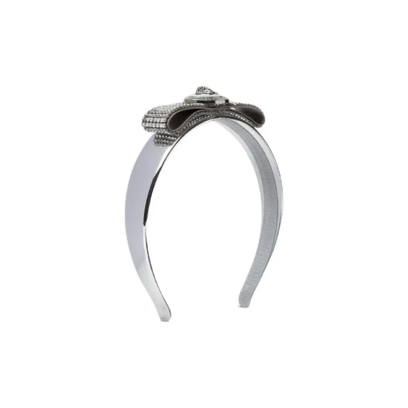 VERSACE Metal Mesh Gianni Ribbon Headband-0