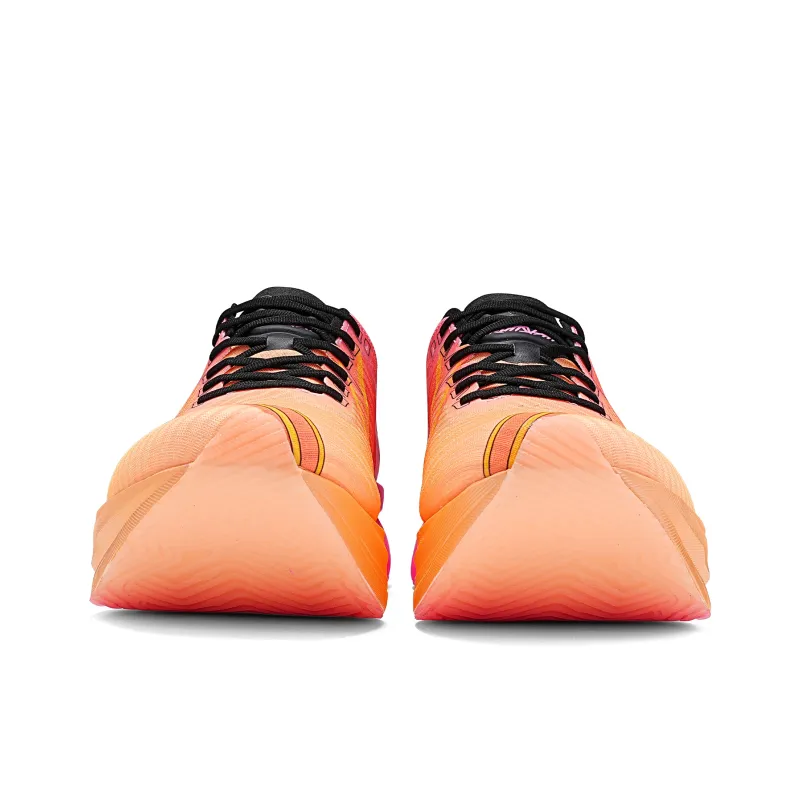 IRUNSVAN Low-Top Running Shoes Unisex Orange Wind Breaking Waves-4