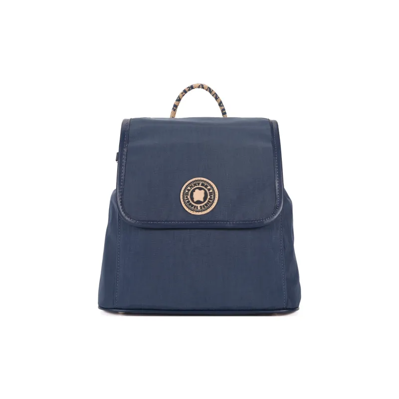Dannybear Fabric Backpack Regular Unisex Dark Blue-0