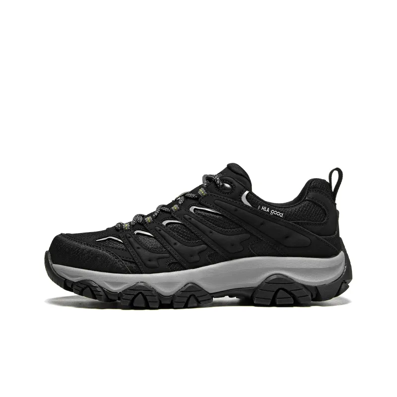HLA Work Boots Men Low Top Black/Gray/Sand-0
