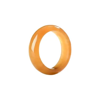 Zhen Yu Zhen Pin Hetian Jade Rings Sugar Jade Unisex