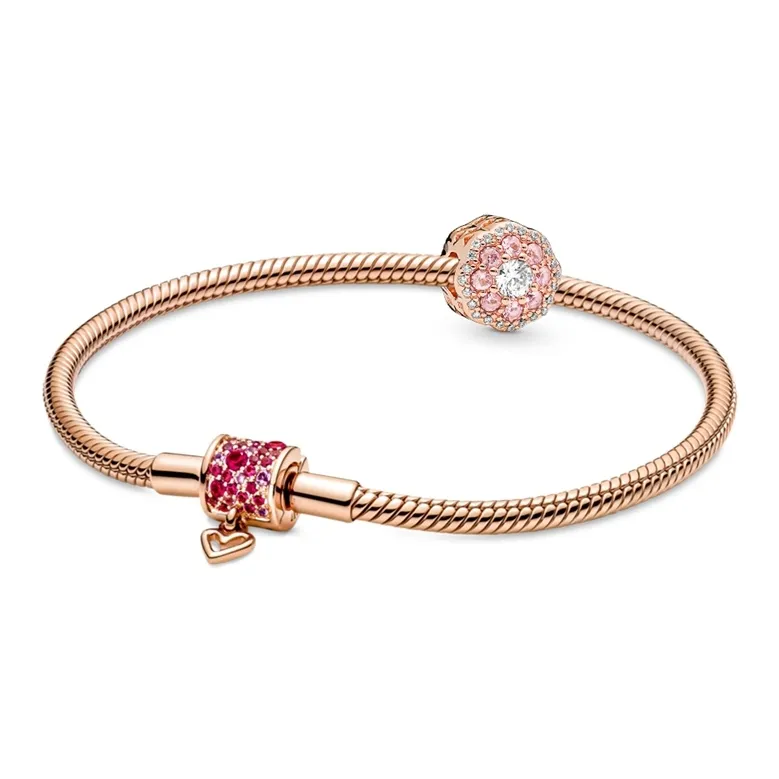 Pandora Copper Silver Alloy Bracelets Unisex-42