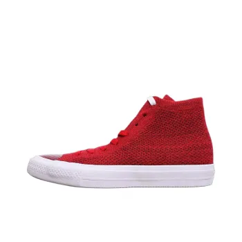 Converse CTAS Anti-Slip Wear-Resistant Mid-Top Canvas Shoes Unisex Red