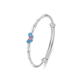 Muyan S 999 Fine Silver Bangles Women's