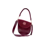Burgundy-Leather Long Strap+Spiral Strap
