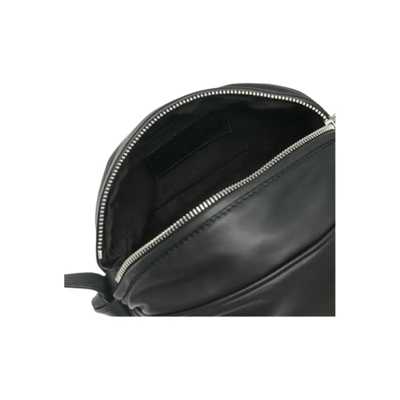 Hereu Leather Shoulder Bag Crossbody Bag Men's Black-4
