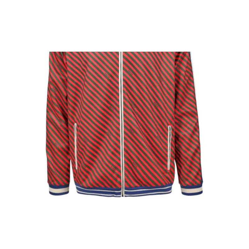 GUCCI Diagonal Stripe Track Jacket-3