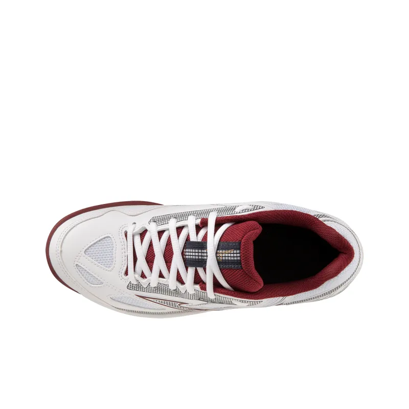 Mizuno Anti Slip Wear Resistant Low Top Tennis Shoes Women's White Red-1