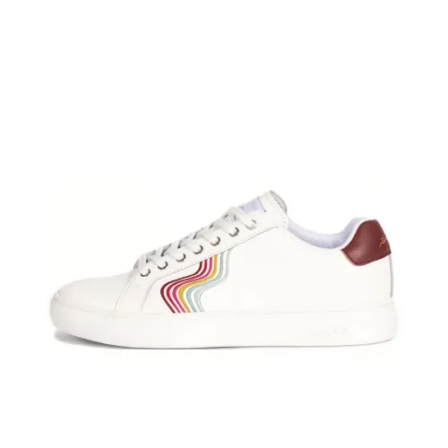 Paul Smith Lapin Swirl-embroidered Leather Sneakers