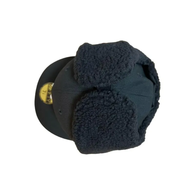 New Era Polyester Trapper Hats Men's Black-5