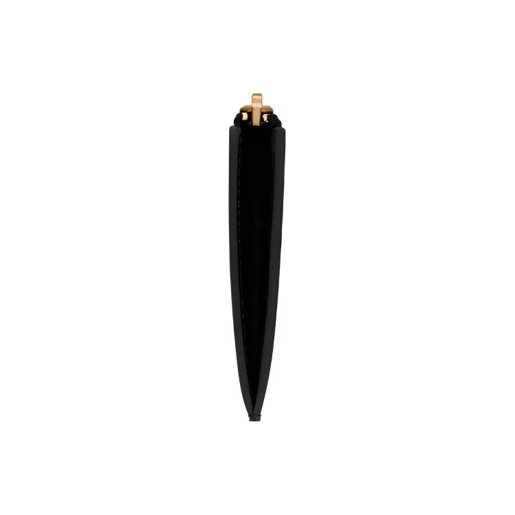 SAINT LAURENT PARIS Leather Card Holder Women's Black-1