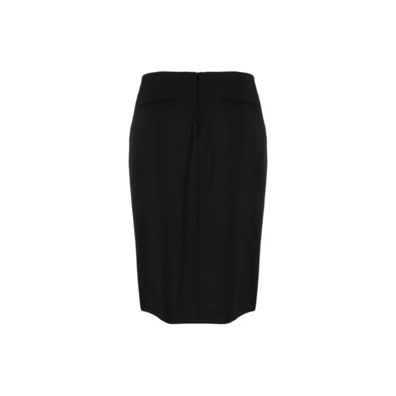 SportMax Pleated Virgin Wool Skirt-1