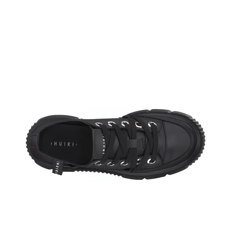 Inuikii Low-Top Skateboard Shoes Women's Black-3