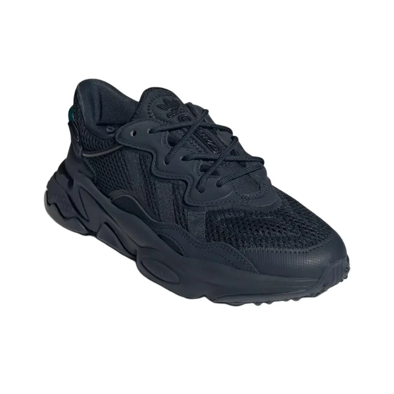 Adidas Originals Ozweego Anti Slip Wear Resistant Low Top Kids Lifestyle Shoes Black Teenagers-2