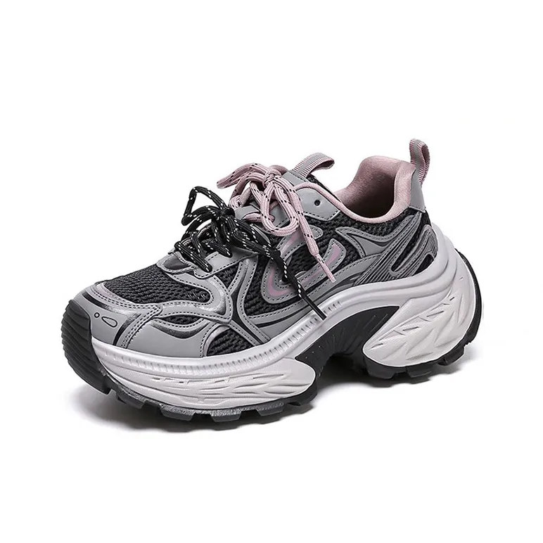 WOOS BOBO Breathable, Supportive, Lightweight, Height Increasing, Thermal Chunky Sneakers Women's-1