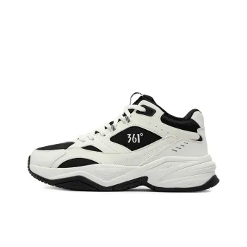 361° Sailing Series Slip Resistant, Abrasion Resistant, Thermal Mid Top Casual Shoes Women's White Black