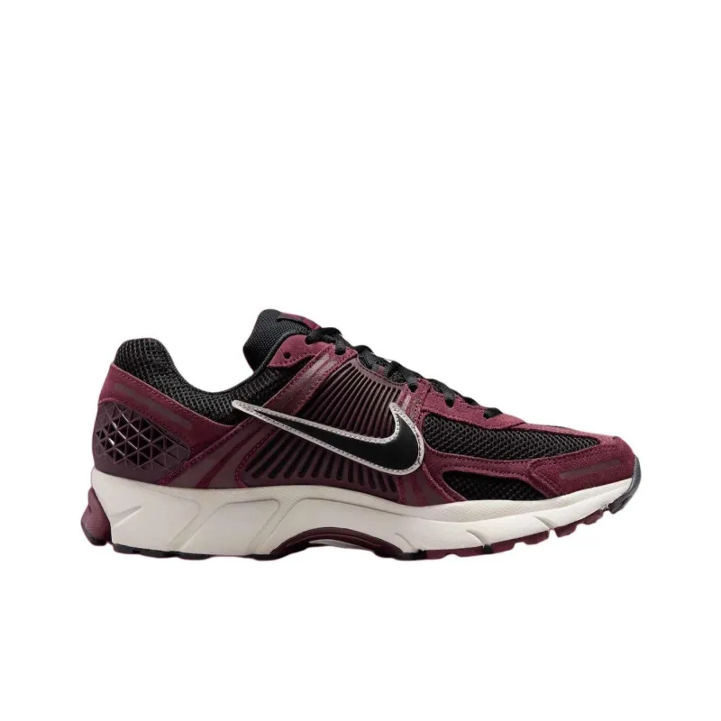 Nike Anti Slip Wear Resistant Low Top Running Shoes Unisex Black Red-1