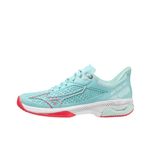 Mizuno Wave Exceed Tour 5 Abrasion Resistant Low Top Tennis Shoes Women's Green